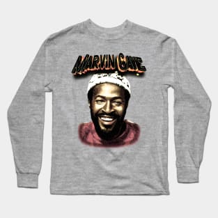Marvin Gaye - Engraving Style Long Sleeve T-Shirt